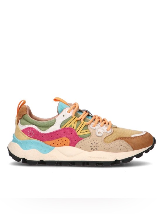 Flower Mountain Shoes - NWT Flower Mountain YAMANO 3 Suede fabric sneakers in Brown- Chestnut- Fuchsia